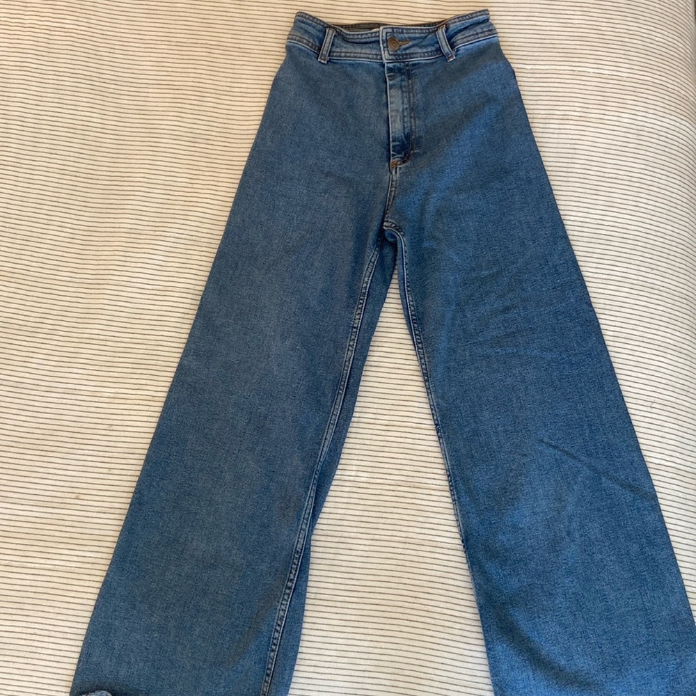 Zara high waisted wide leg women’s jeans